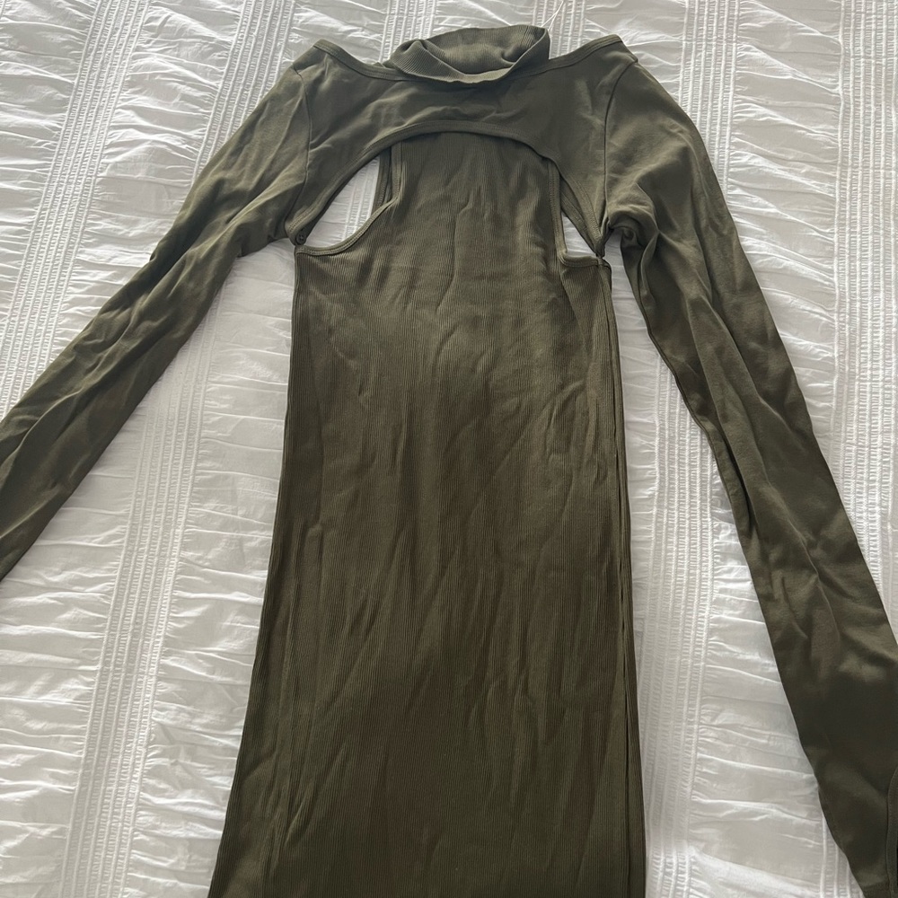 Helmut Lang rib cutout dress in small - new with tags never worn.